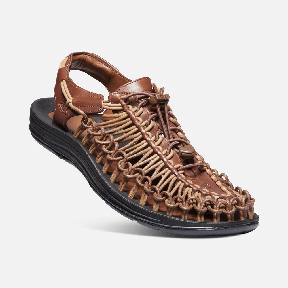 Sandalias Marca Keen Mexico Marrom - Hombre Uneek Premium Cuero - ZV2485976